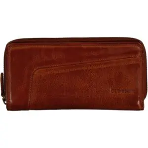 OLD RIVER Seðlaveski Leður Coníak