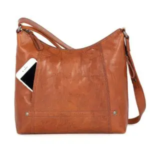 Spikes & Sparrow Leður Axlarpoka Jessyca Coníak