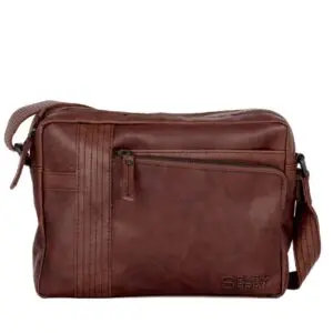 Spikes & Sparrow Ayden leður  Dökkbrúnn