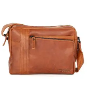 Spikes & Sparrow Ayden leður Coníak