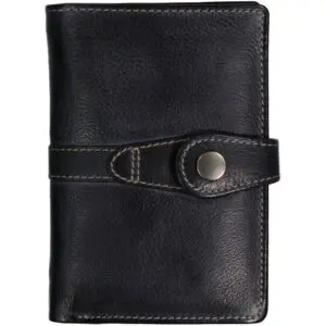 Echtes Leður RFID vörn Navy