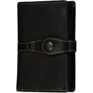 Echtes Leður RFID vörn Svart