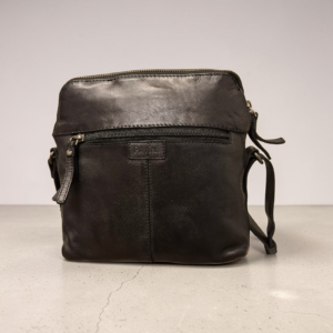 Pavini Leðurtaska Svört