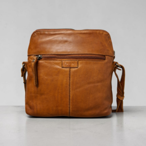 Pavini Leðurtaska Coníak