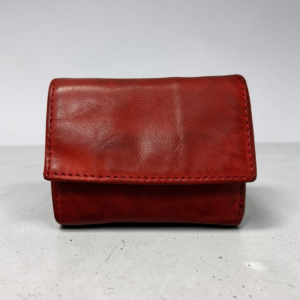 Korta og Seðlaveski Leður Rautt MANAGE RFID vörn