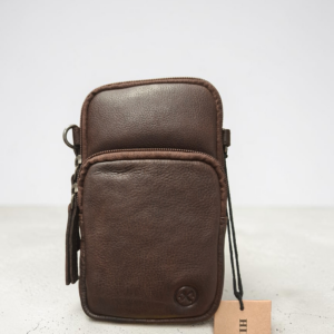 Hide & Stitches Paint Rock Símataska Dökk Brún