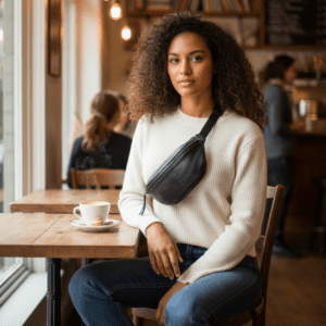 Manage Axlar eða Mittistaska Svört