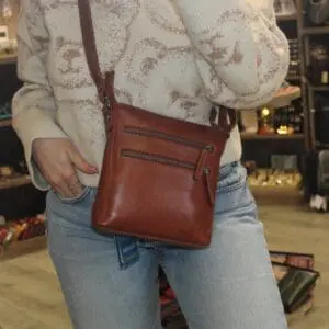 The Chesterfield Brand Leður axlartaska  Siena Coníak