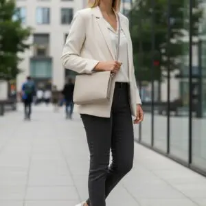 PAVINI Leðurtaska Beige