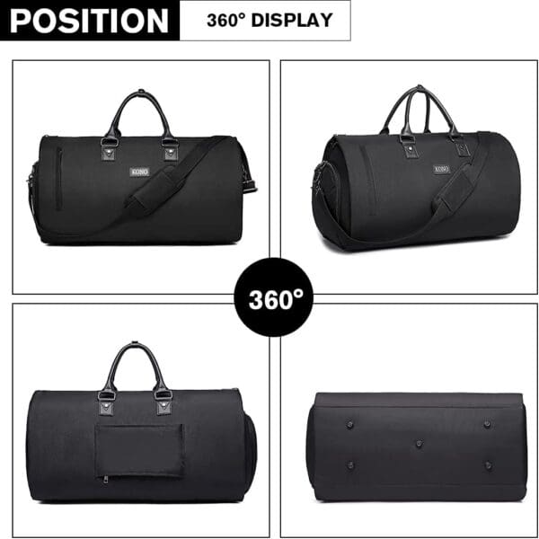 TRAVEL SUIT DUFFEL BAG Svört fyrir karla og konur - Image 9
