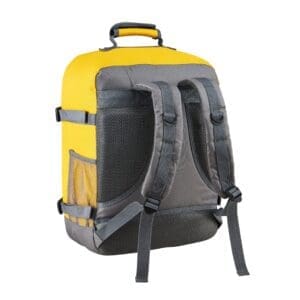 BakpokiMETZ 30L RPET ♻️ 45X20X36 Vintage Yellow GERT ÚR ENDURUNNUM PLASTFLÖSKUM,VERNDUM JÖRÐINA OG UMHVERFIÐ. Hentar öllum helstu flugfélögum og fullkomlega stærð fyrir minni handfarangur flugfélaga eins og EasyJet,  og United Airlines, 30 lítra rúmtak og stór opnun í eins of ferðatösku til að auðvelda pökkun. Auðvelt að bera með vel bólstruðum bakpokaólum og airmesh bakpúði. Skipulagsvasi að framan og vasi með skjótum aðgangi að framan. Hliðarþjöppunarólar. 