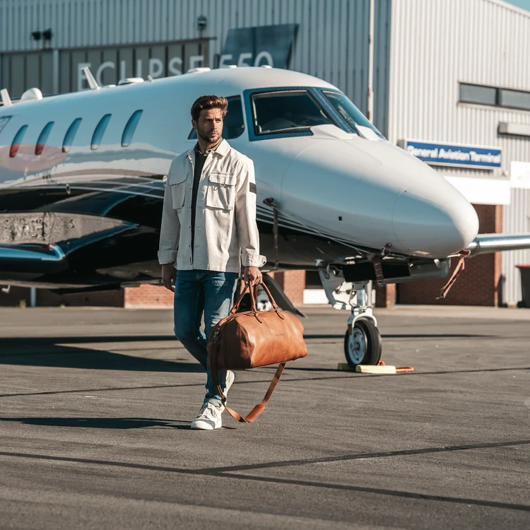 The Chesterfield William Leður Helgartaska Coníak - Image 12