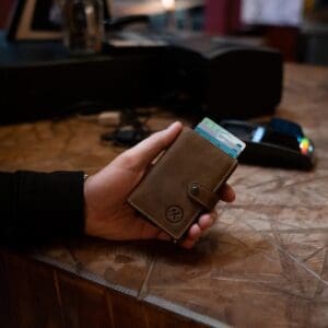 Micmacbags Leður Porto RFDI Safety Wallet Coníak