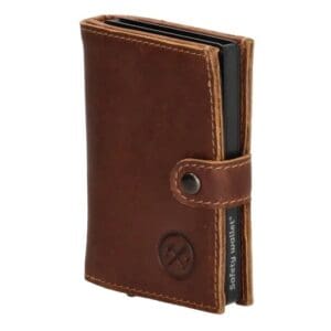 Micmacbags Leður Porto RFDI Safety Wallet Coníak