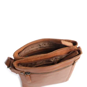 Þessi axlartaska úr leðri Brandis frá The Chesterfield Brand hefur sterkt útlit og er líka mjög hagnýt.