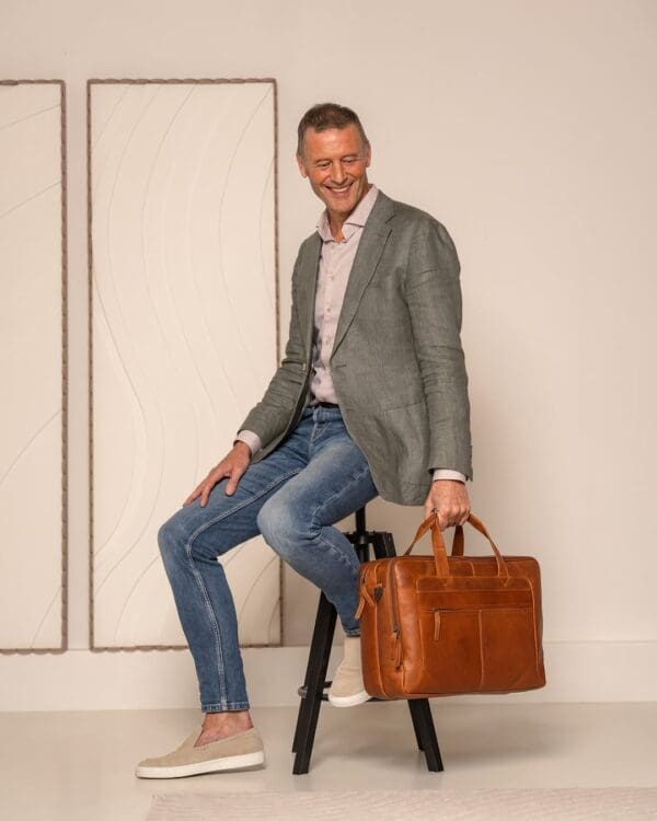 The Chesterfield Brand 17" Fartölvutaska úr leðri  Ryan Coníak - Image 9