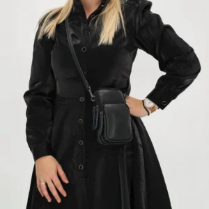 Hide & Stitches Paint Rock Símataska Svört