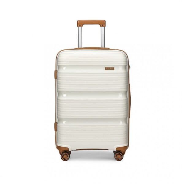 Ferðataska KONO BRIGHT HARD SHELL PP 65cm Cream - Image 3