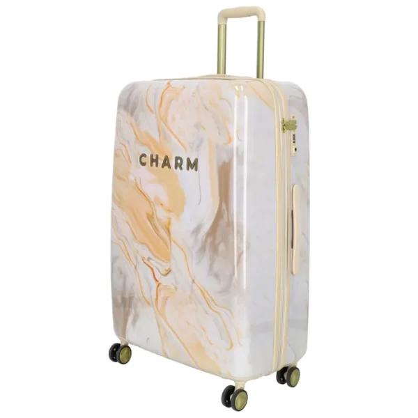 Charm London Travel Suitcase 75 cm Cream - Image 2