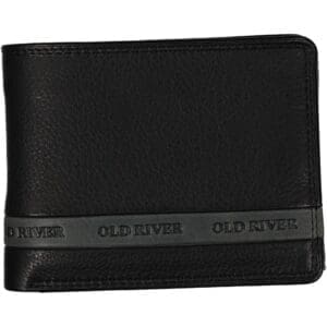 Leður Seðlaveski Svart  RFID Vörn Svart