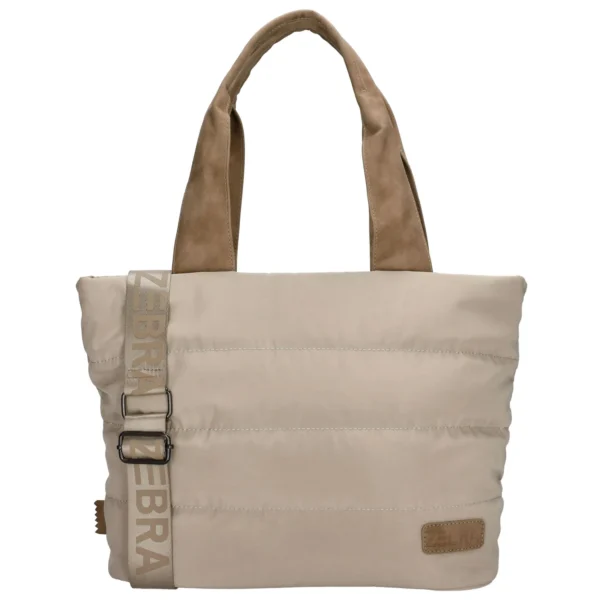 Zebra Trends Elske puffy handtaska M Taupe - Image 2