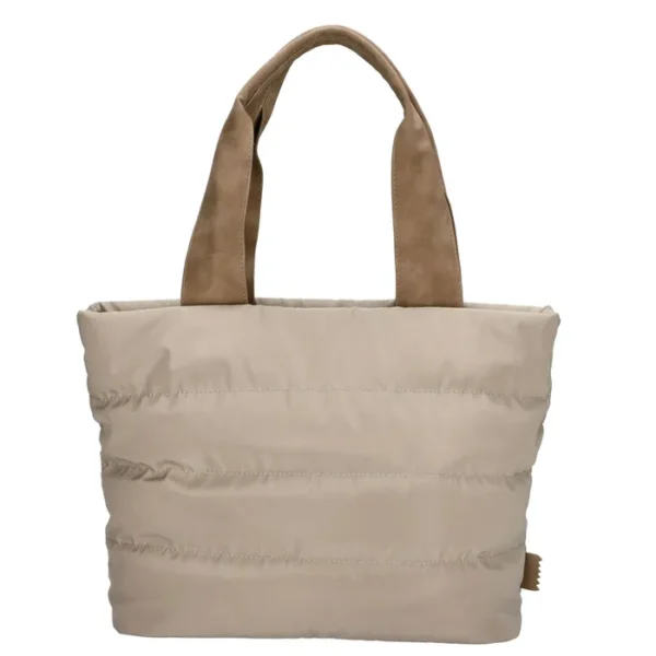 Zebra Trends Elske puffy handtaska M Taupe - Image 7