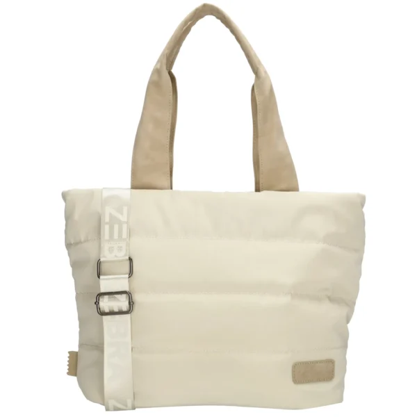 Zebra Trends Elske puffy handtaska M Cream - Image 2