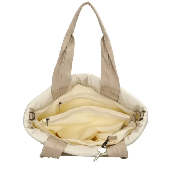 Zebra Trends Elske puffy handtaska M Cream - Image 3