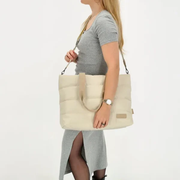 Zebra Trends Puffer  Cream Fartölvutaska 15,6 tommur