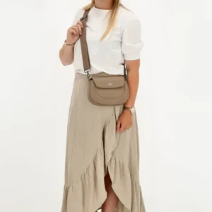 Charm London Montmartre crossbody taska Taupe