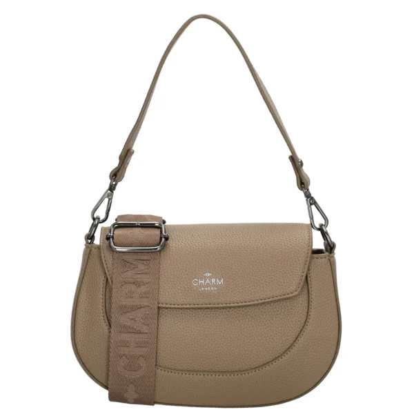 Charm London Montmartre crossbody taska Taupe - Image 2