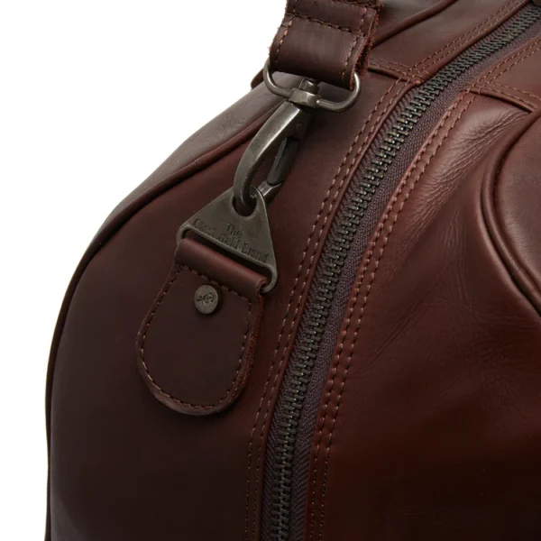 The Chesterfield Liam Dökk Brún Leður Helgartaska. - Image 7