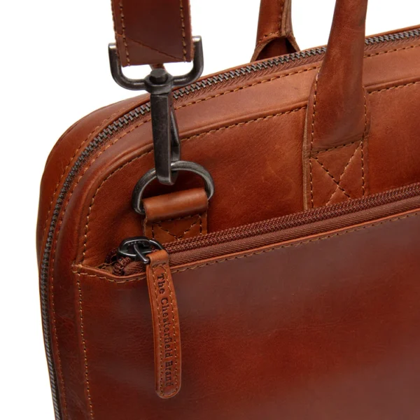 The Chesterfield Tilbury 14″ Tölvutaska Coníak - Image 6