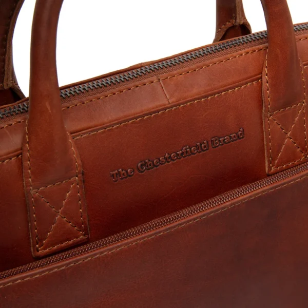 The Chesterfield Tilbury 14″ Tölvutaska Coníak - Image 7