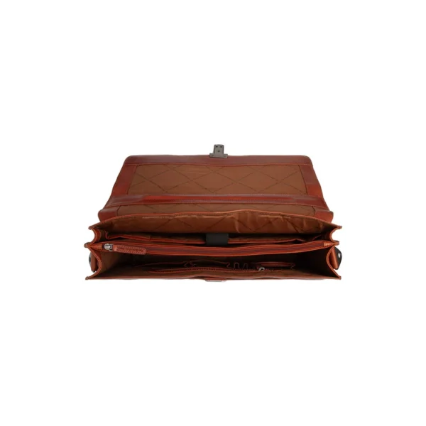 The Chesterfield Salvatore 15″ Fartölvutaska úr leðri Coníak - Image 5