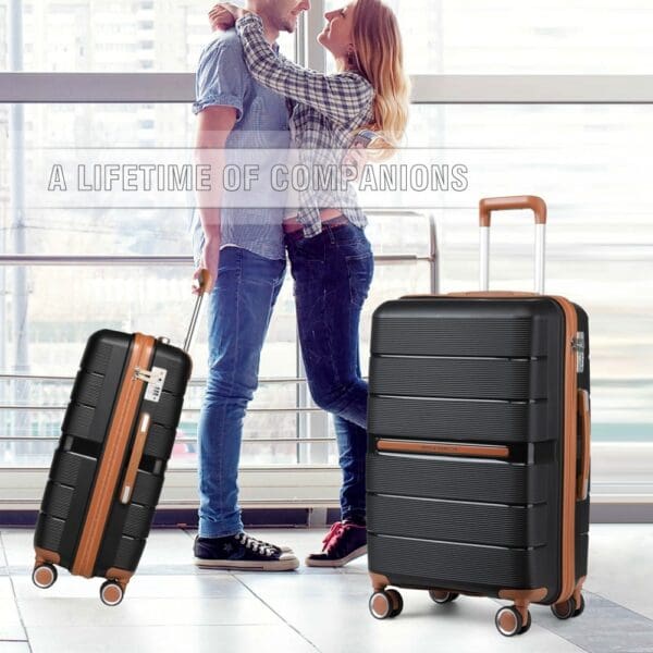 Ferðataska  BRITISH TRAVELLER 76cm Svört 28" - Image 2