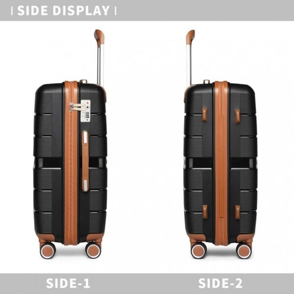 Ferðataska  BRITISH TRAVELLER 76cm Svört 28" - Image 9