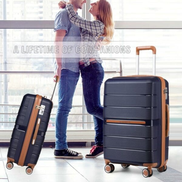 Ferðataska  BRITISH TRAVELLER 76cm Blá 28" - Image 3