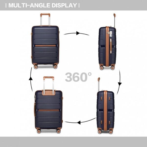 Ferðataska  BRITISH TRAVELLER 76cm Blá 28" - Image 7