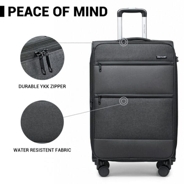 BRITISH TRAVELLER Svört 28" Stækkanleg - Image 2