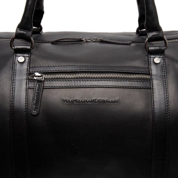 The Chesterfield Brand Leðurferðataska Cavoli Svört 15" Tölvuhólf - Image 6