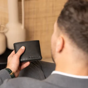 Chesterfield Leðurveski Stephens Svart RFID Vörn