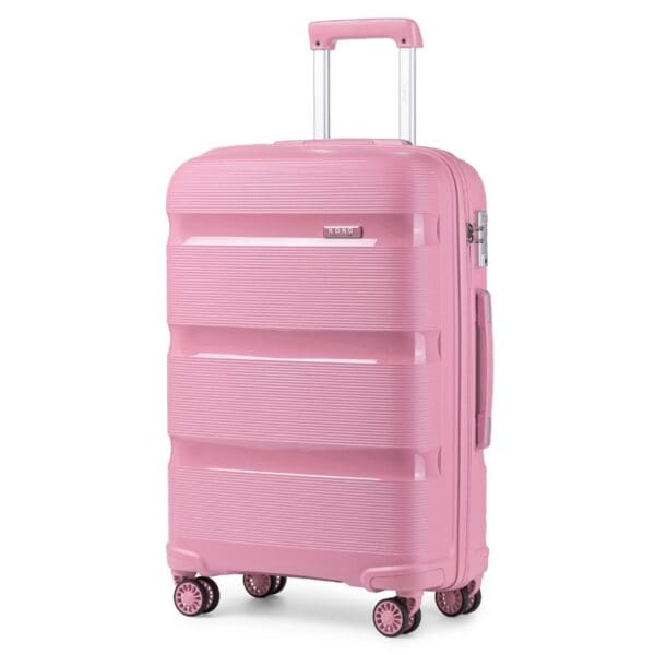 Ferðataska KONO BRIGHT HARD SHELL PP 55cm  Bleik