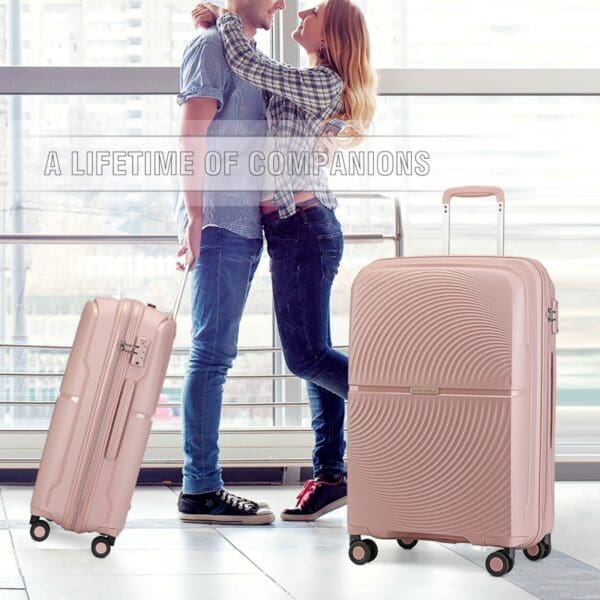 British Traveller Hörð PP og TSA-lás 28" Nude - Image 7