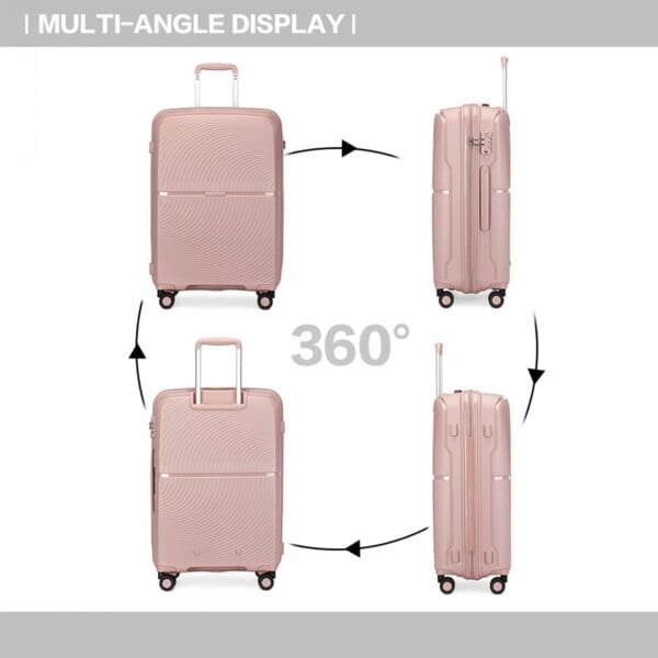 British Traveller Hörð PP og TSA-lás 28" Nude - Image 11
