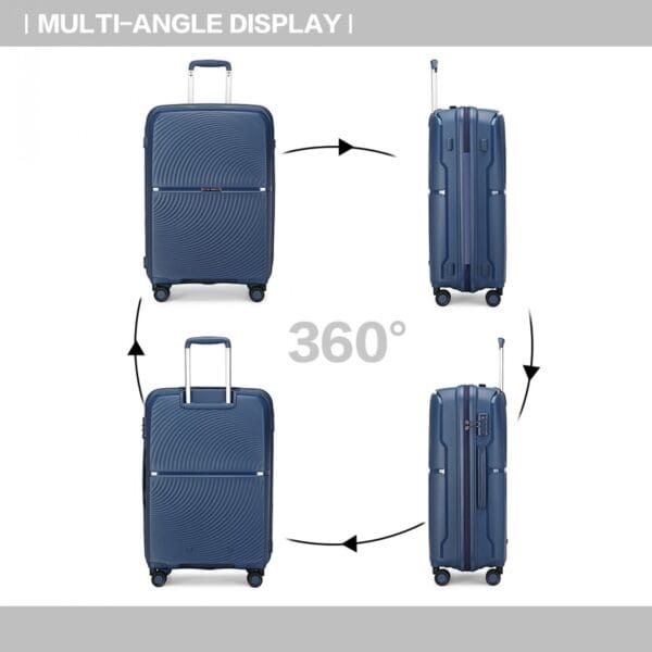 British Traveller Hörð PP og TSA-lás 24" Blá - Image 6