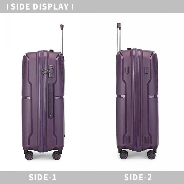 British Traveller Hörð PP og TSA-lás 24" Fjólublá - Image 6
