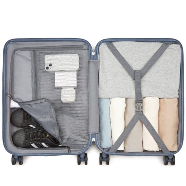 Supercase  Glæsileg 20" Handfarangurstaska Denim Blá - Image 2