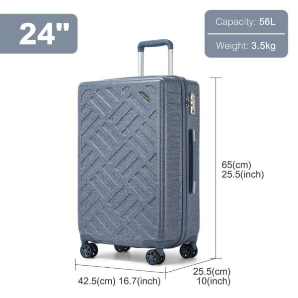 Supercase  Glæsileg 24"  Denim Blá - Image 3