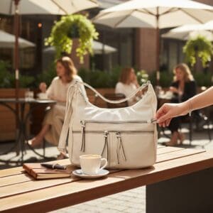 Dernier Hliðartaska Off White